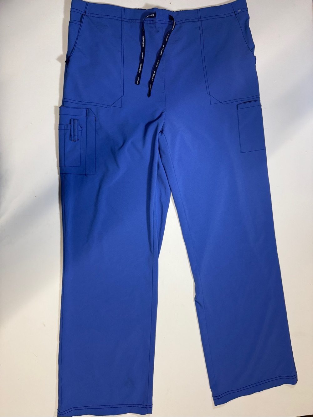 Carhartt Royal Blue Cargo Drawstring Nurse Pants - Picture 2 of 11